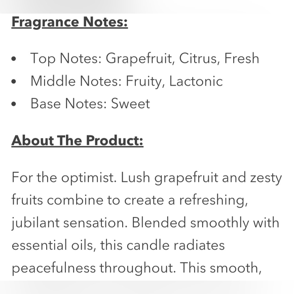 Citrus Soy Pillar Glass 3 Wick Oroblanco Candle Colonial Candle NEW IN BOX - Picture 10 of 12